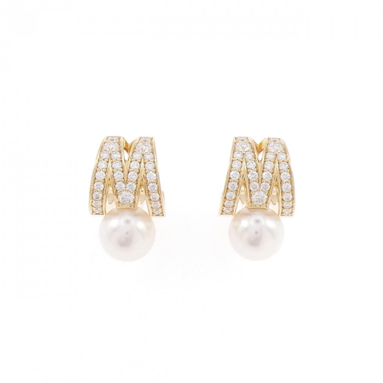 ミキモト Mシグネチャー ピアス 7.3mm