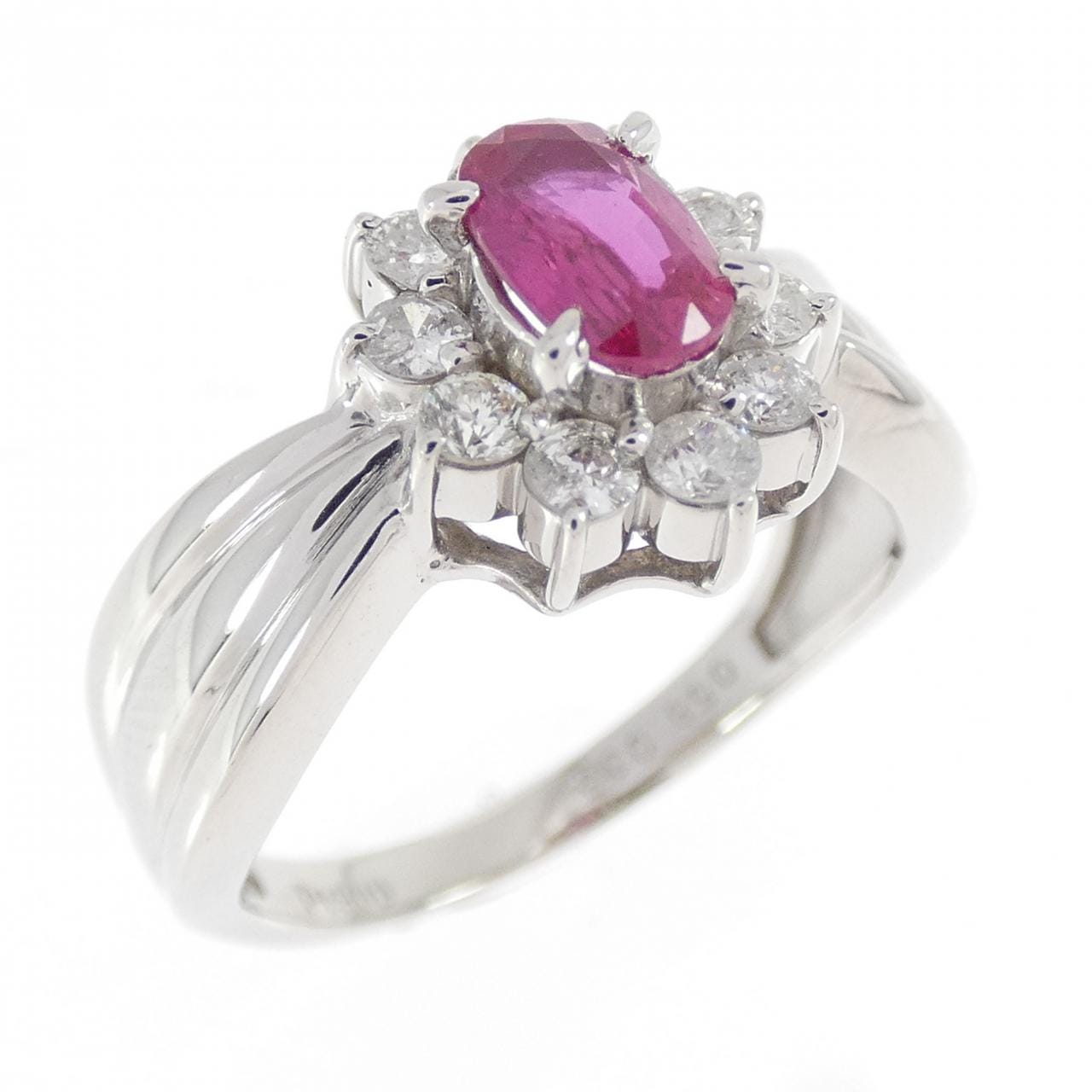 PT900 ルビー リング 0.58CT