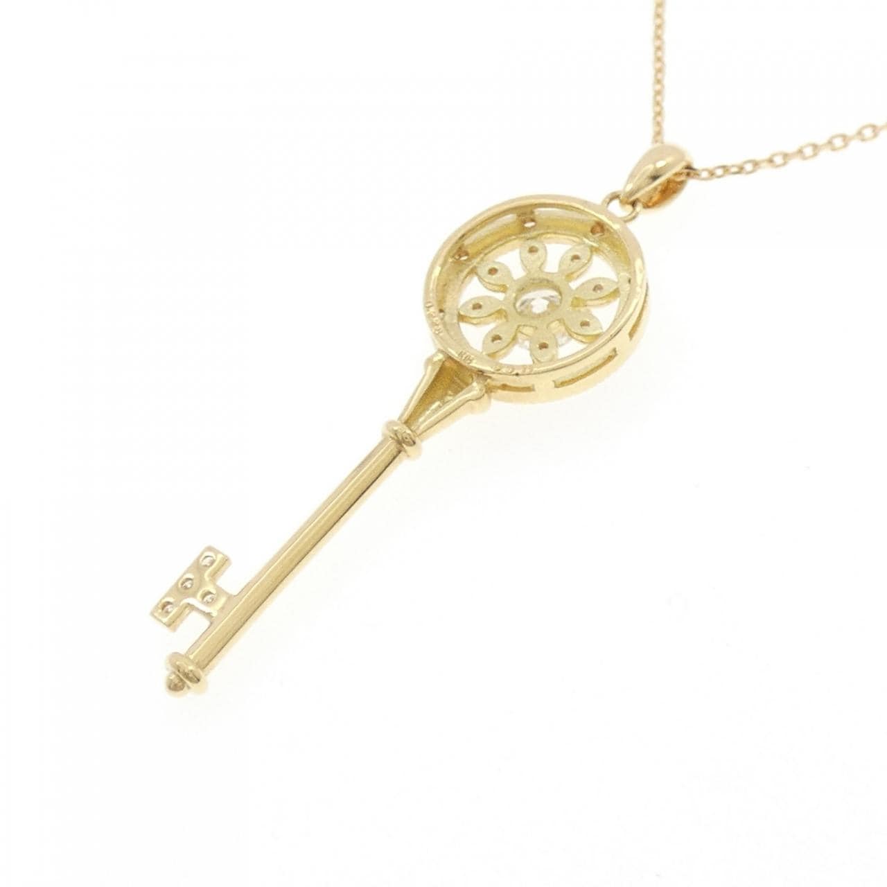 【新品】K18YG ダイヤモンド ネックレス 0.223CT F SI2 Good