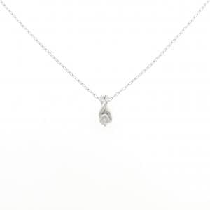 K18WG ダイヤモンド ネックレス 0.12CT