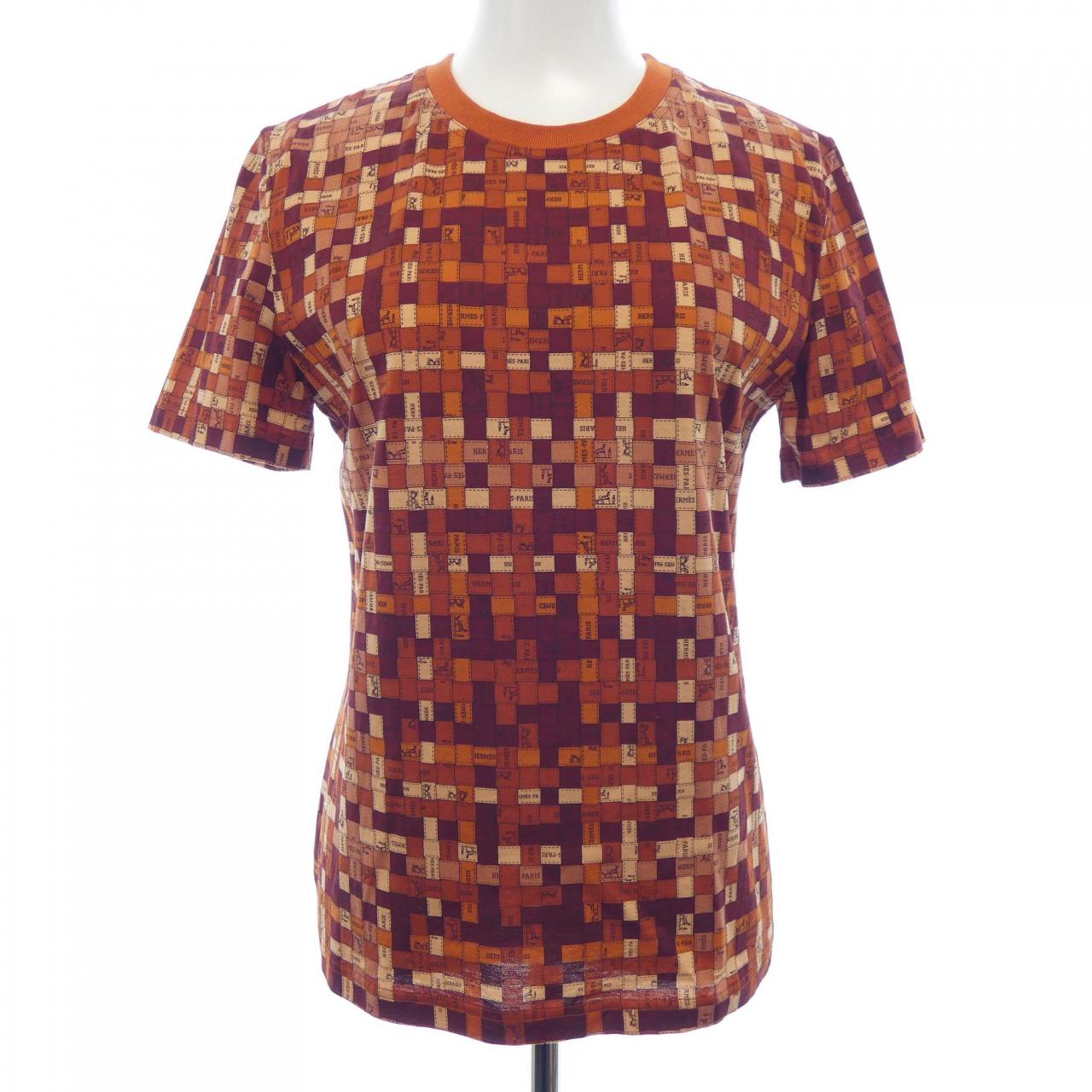 エルメス HERMES BOLDUC AU CARRE ボルデュックチェック 5E4645DK Tシャツ