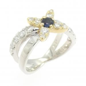 K18WG/K18YG サファイヤ リング 0.25CT