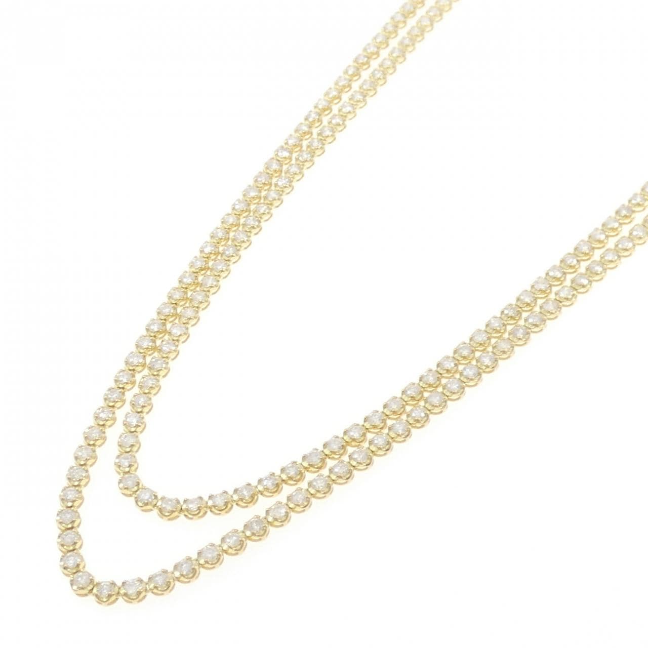 K18YG ダイヤモンド ネックレス 10.03CT