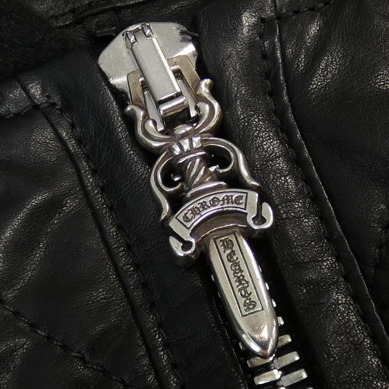 CHROME HEARTS HEARTS leather jacket