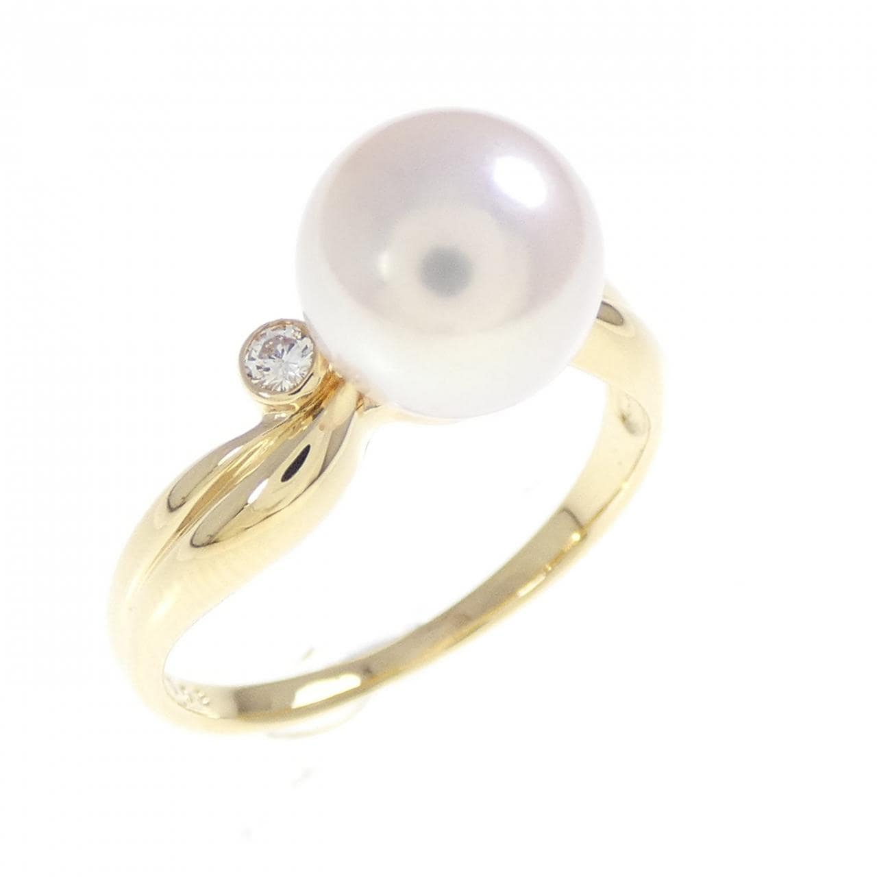 K18YG アコヤパール リング 7.9mm