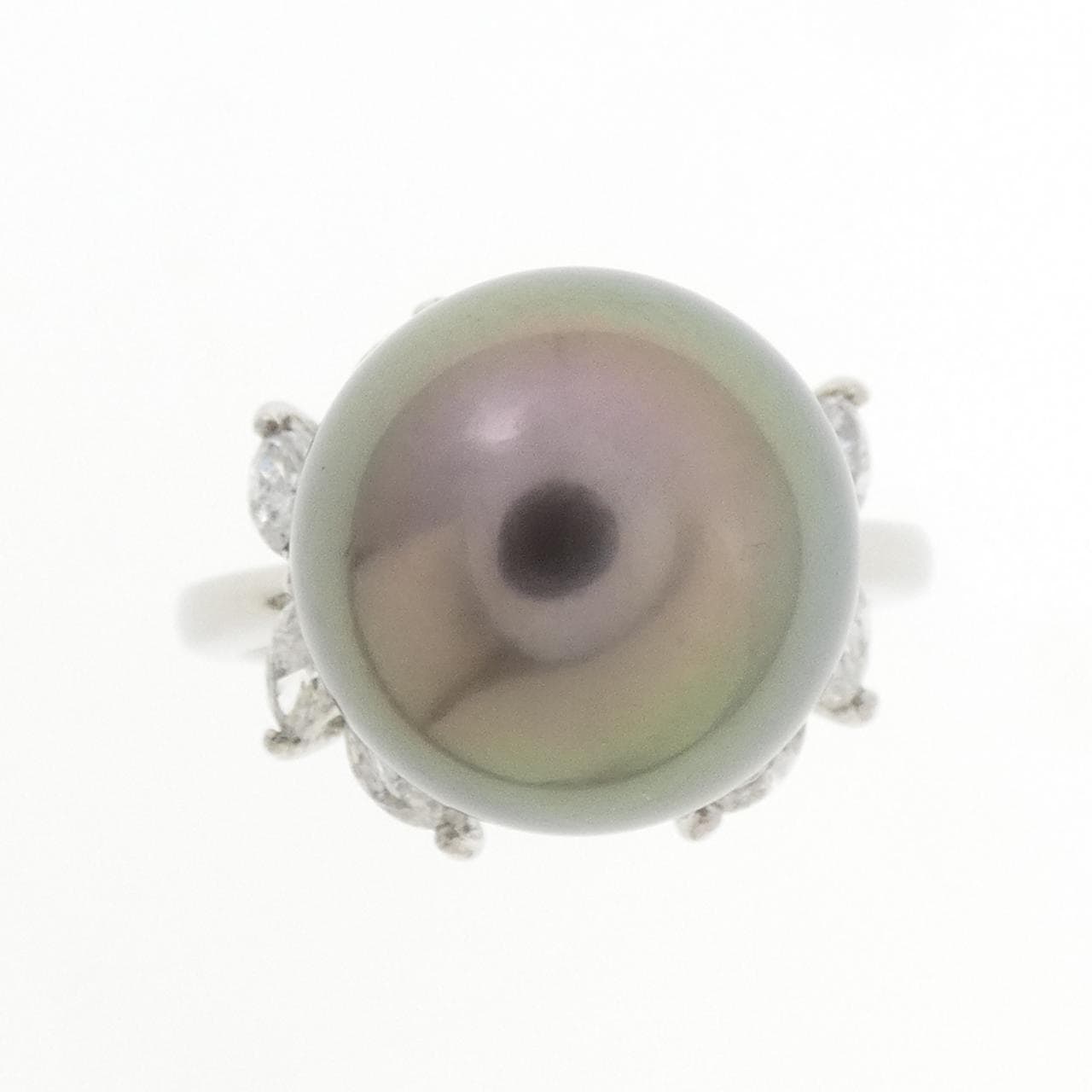 PT900 Black Pearl Ring 12.5mm
