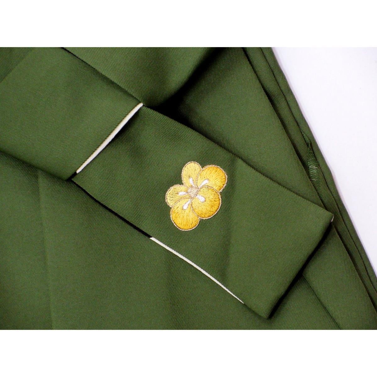 女袴　紅一点　刺繍入り　紐下９５ｃｍ　Ｌサイズ