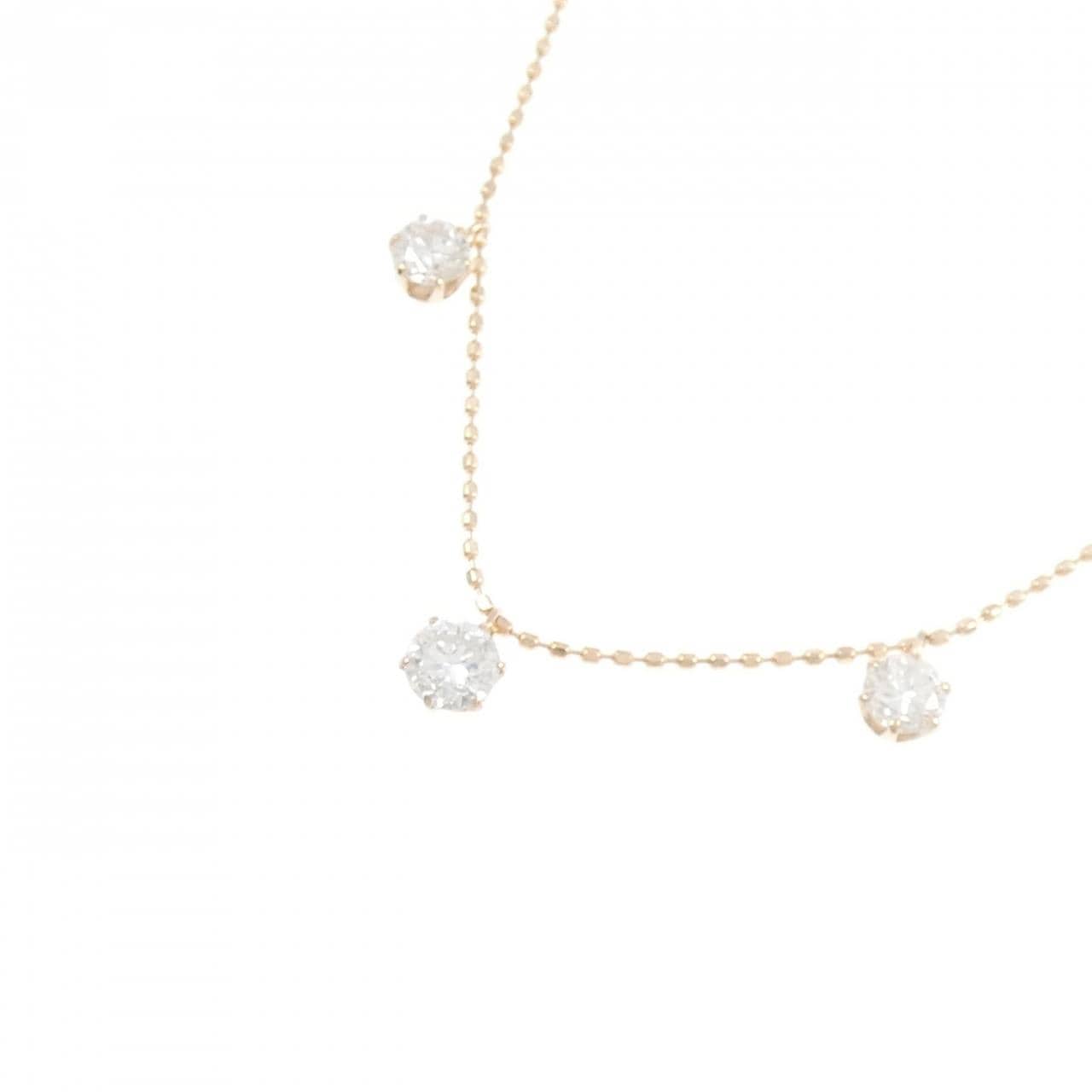 K18PG ダイヤモンド ネックレス 1.00CT