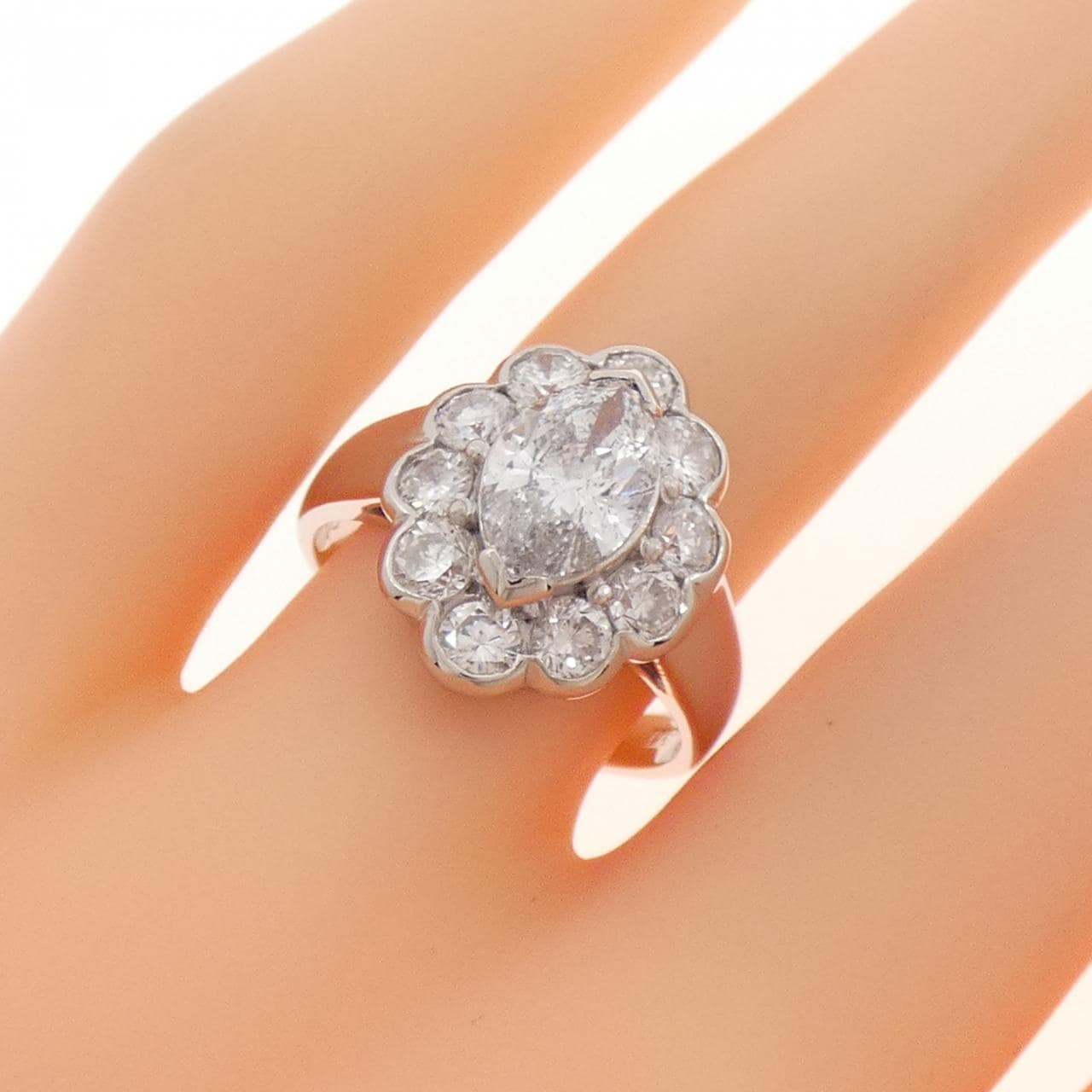 PT900 ダイヤモンド リング 1.22CT
