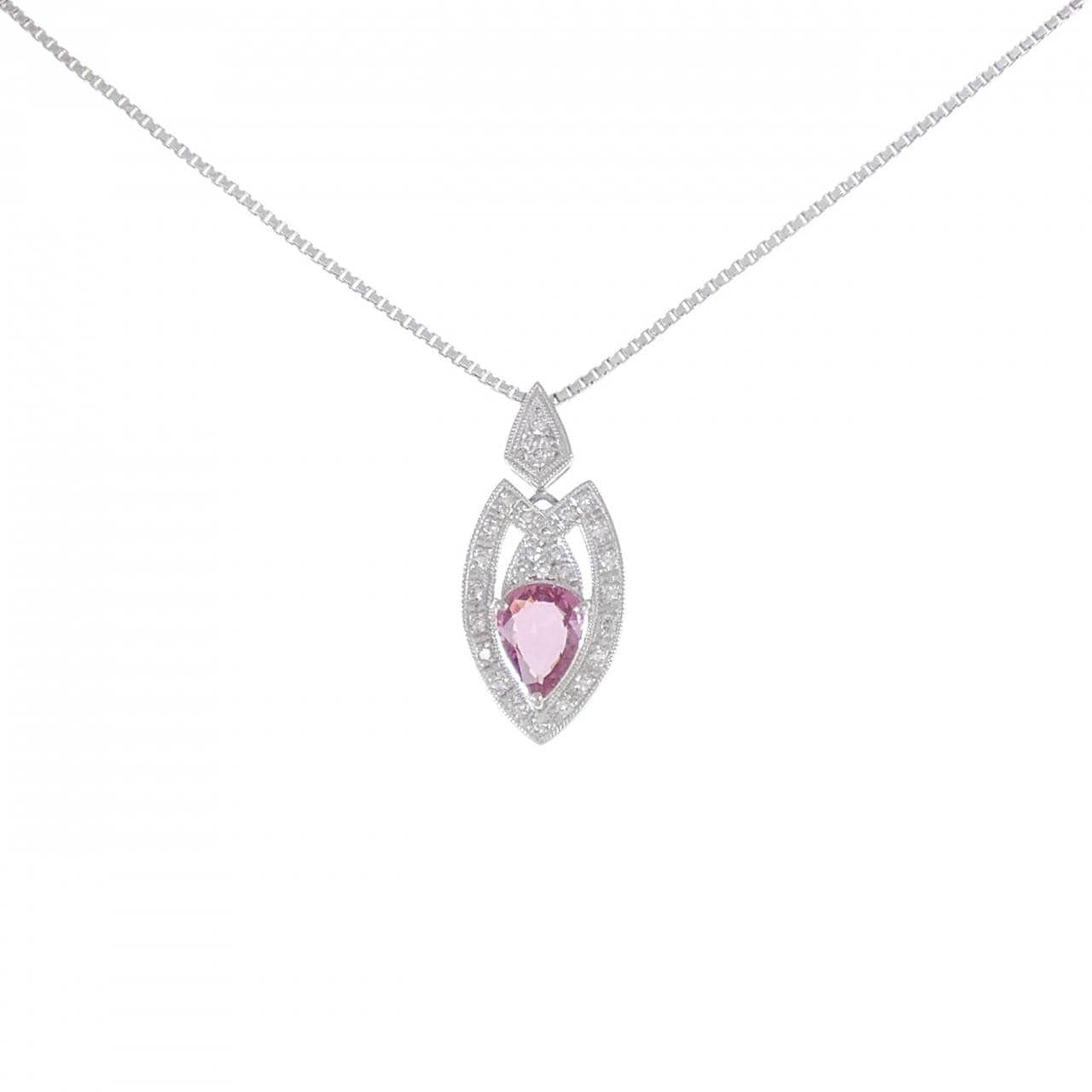 PT Sapphire Necklace 1.14CT