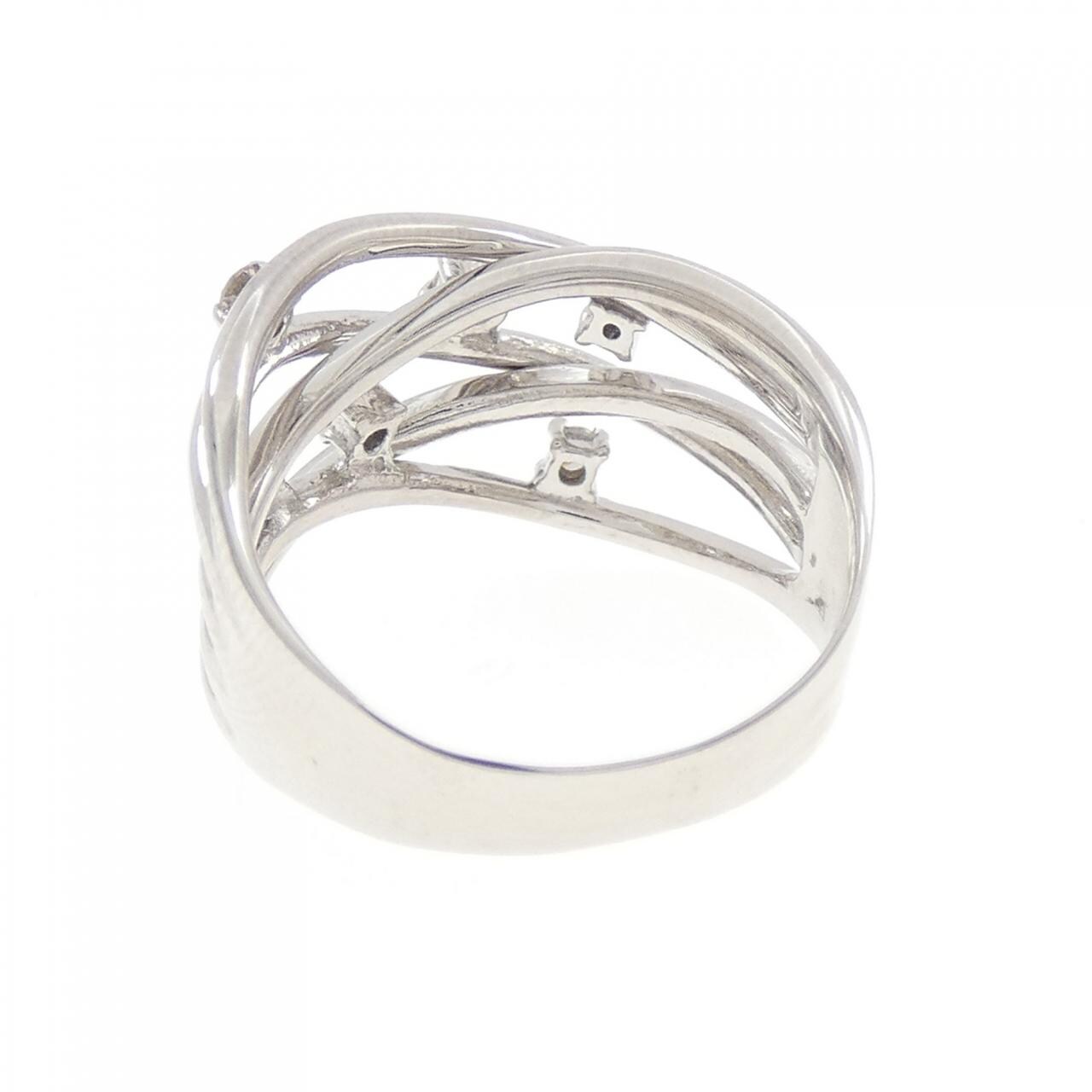 K18WG ダイヤモンド リング 0.13CT