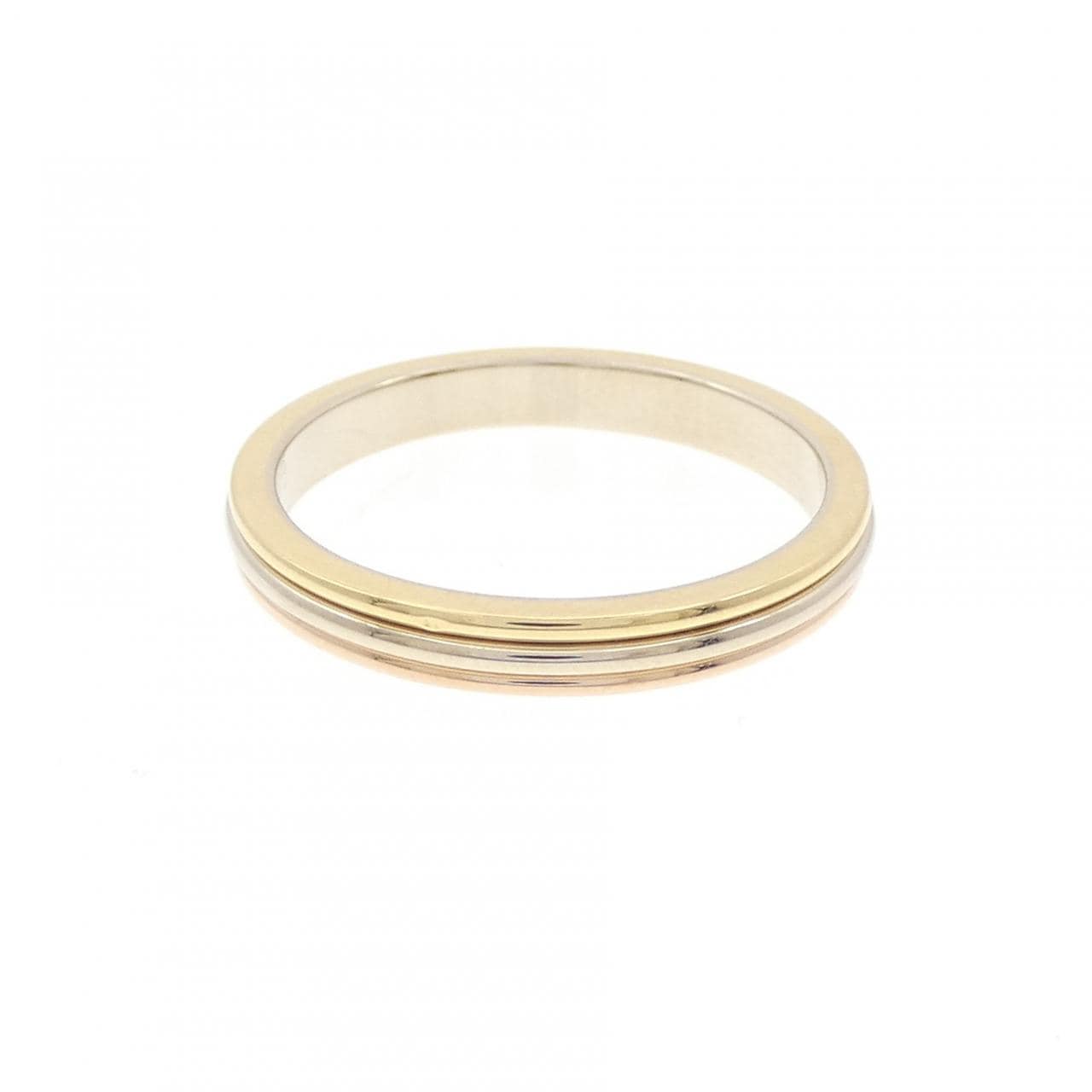 カルティエ スリーゴールドウェディング リング