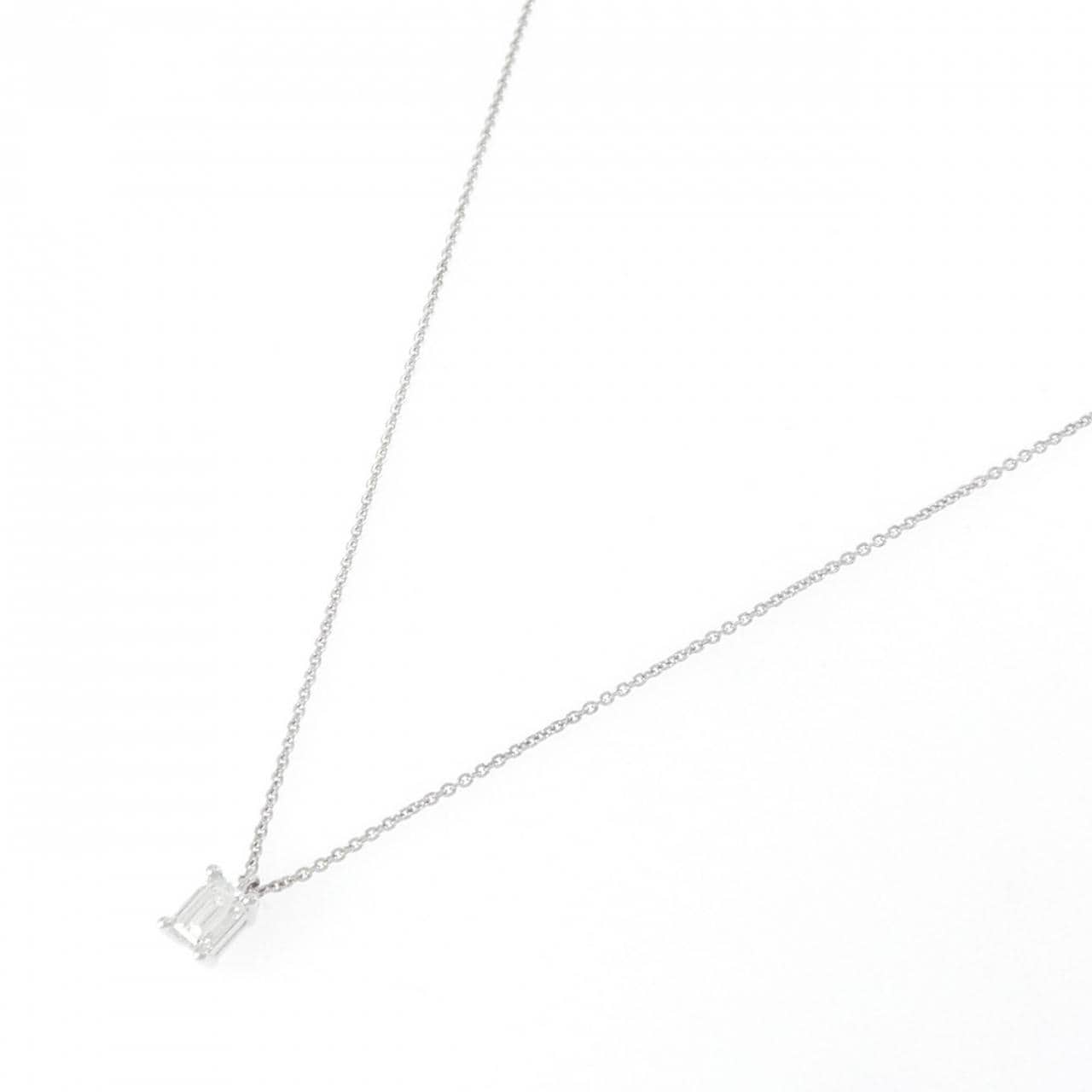 グラフ ダイヤモンド ネックレス 0.52CT G VVS1 エメラルドカット