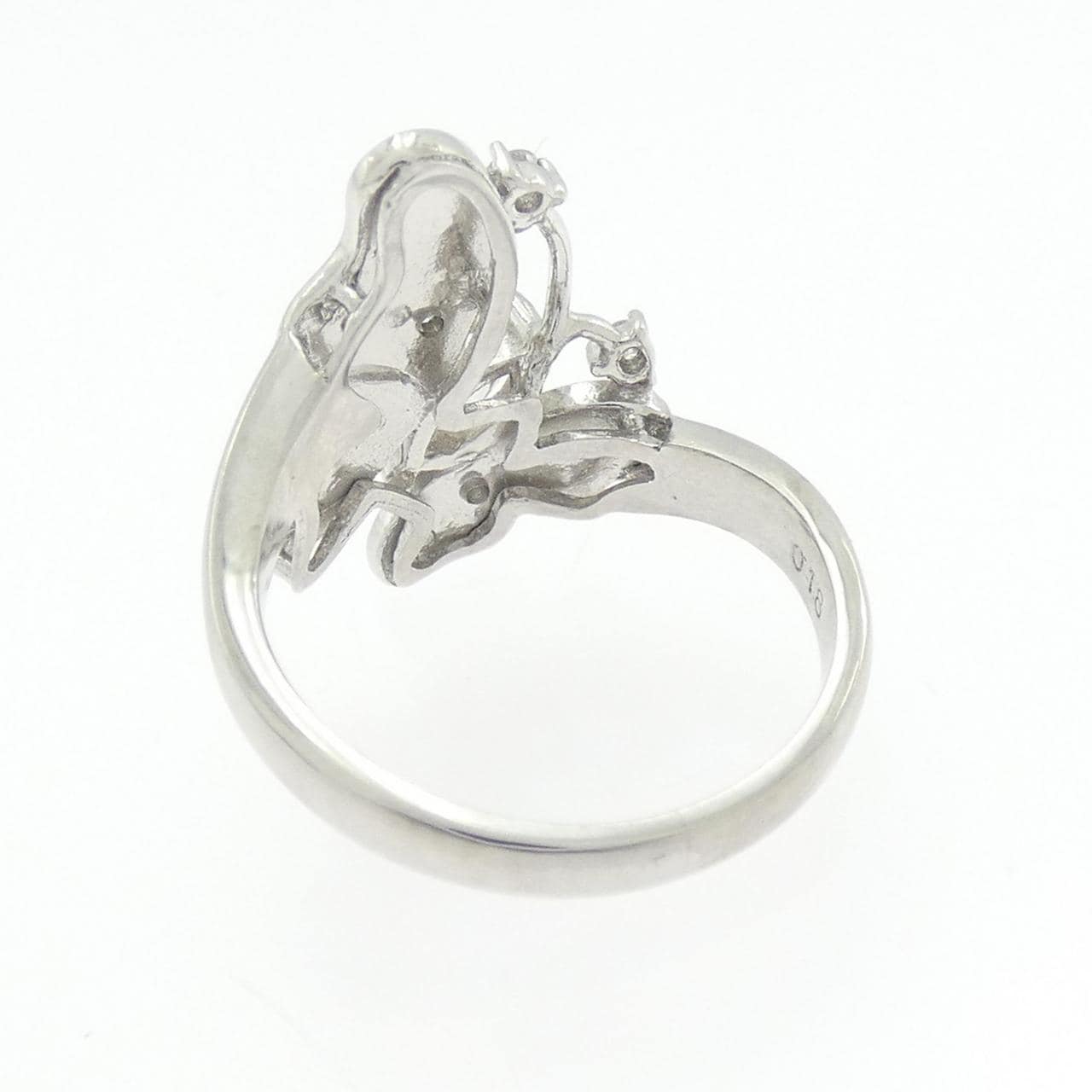 PT900 バタフライ ダイヤモンド リング 0.358CT