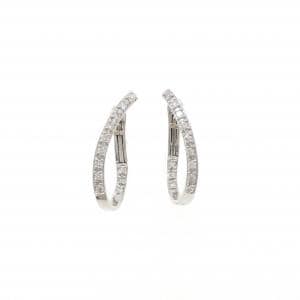 K18WG ダイヤモンド ピアス 0.20CT