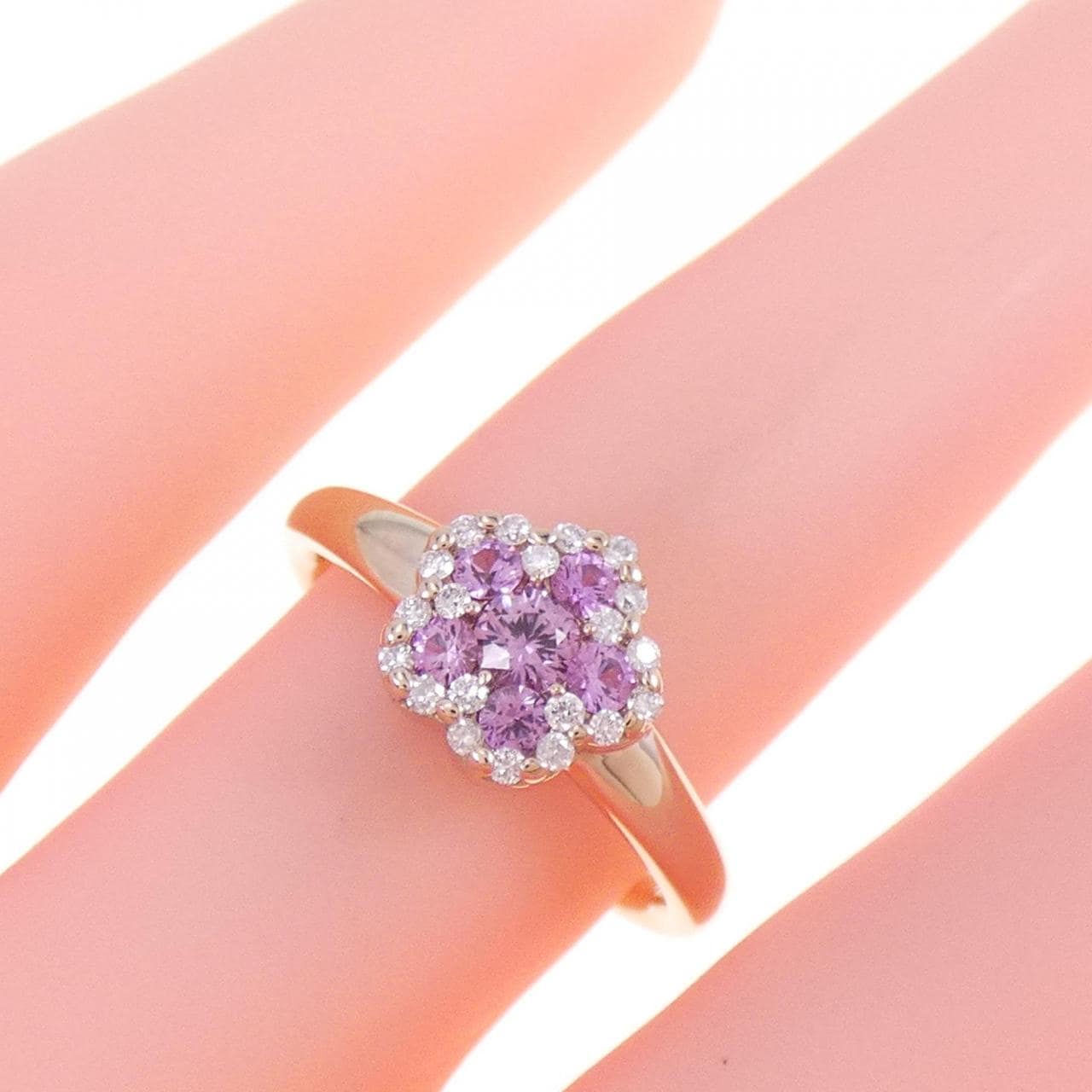 PONTE VECCHIO Flower Sapphire Ring 0.32CT