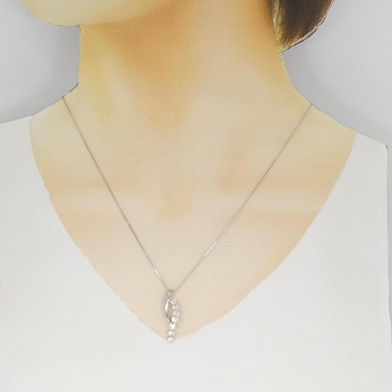 PT900/PT850 ダイヤモンド ネックレス 0.56CT