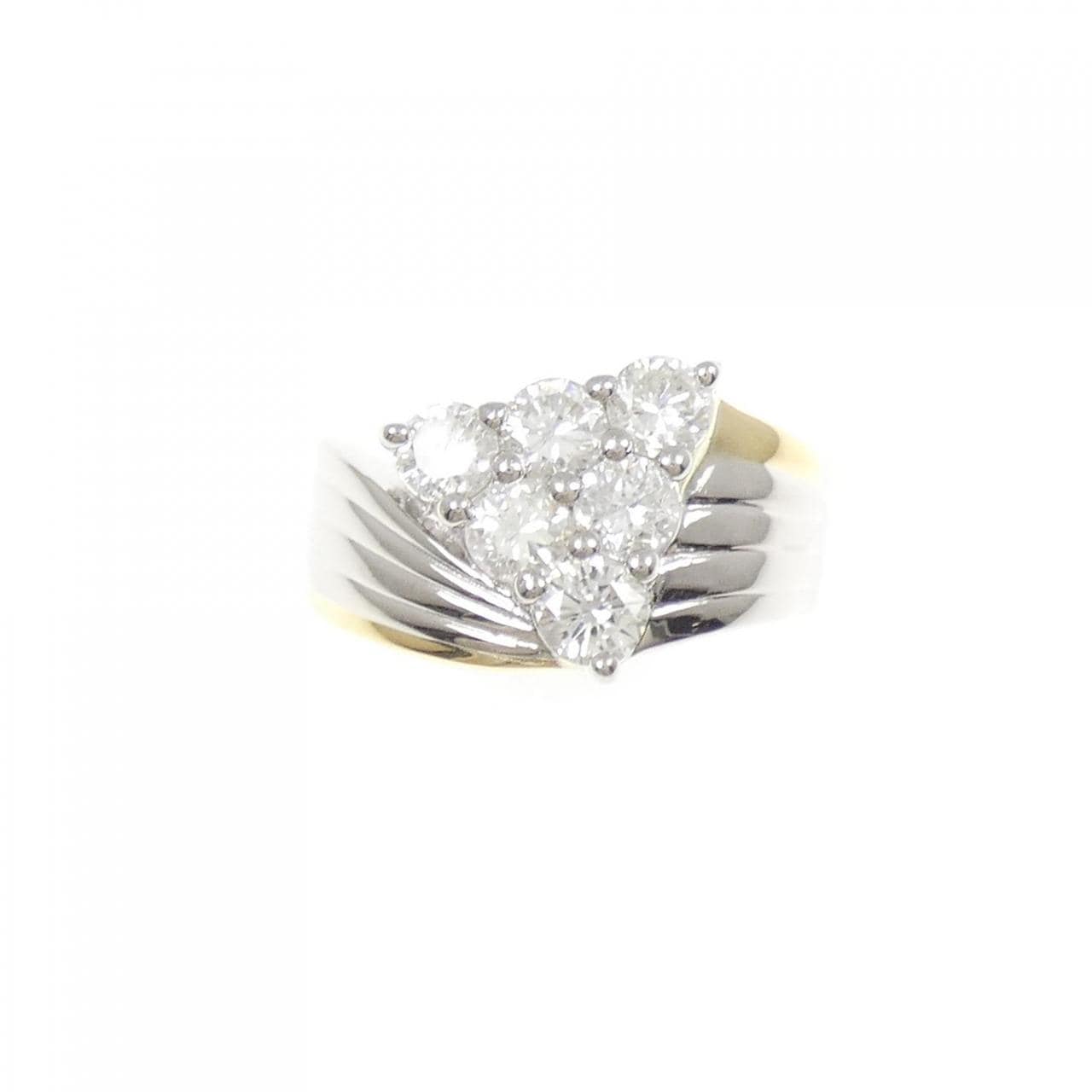 PT900/K18YG ダイヤモンド リング 1.00CT