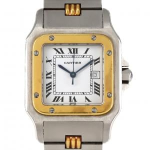 カルティエ サントスゴドロン デイト  コンビ SSxYG 自動巻