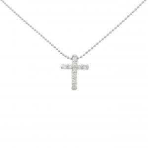 PT900/PT850 クロス ダイヤモンド ネックレス 0.20CT
