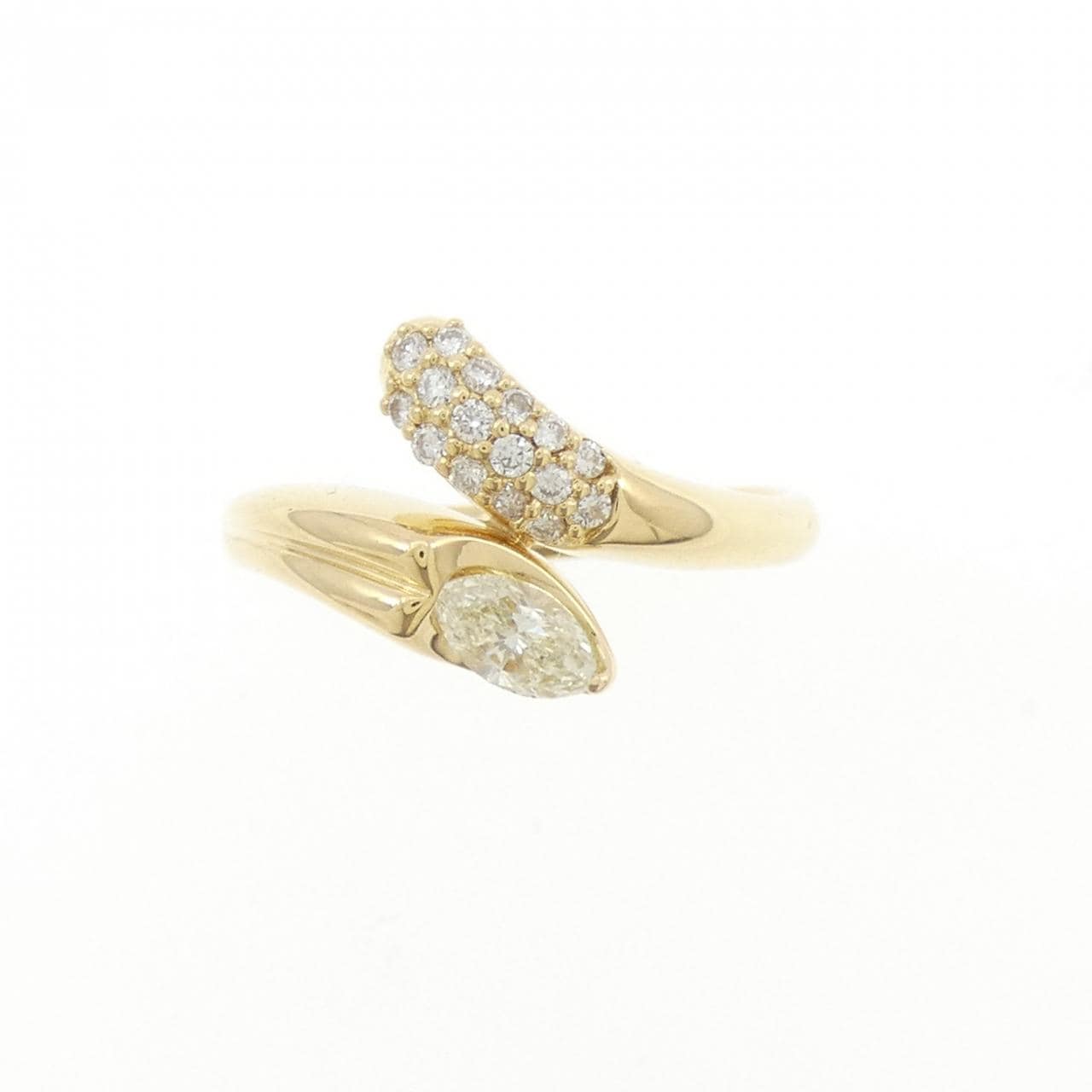 K18YG ダイヤモンド リング 0.28CT