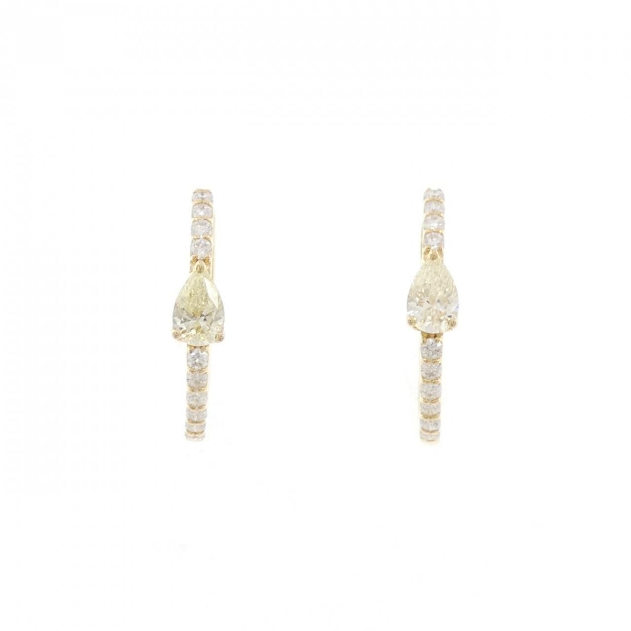 K18YG ダイヤモンド ピアス 0.603CT