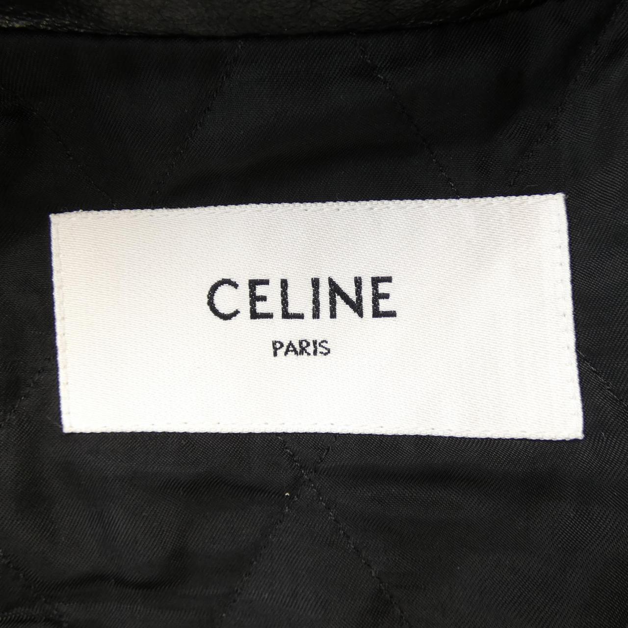 セリーヌ CELINE レザーライダースジャケット