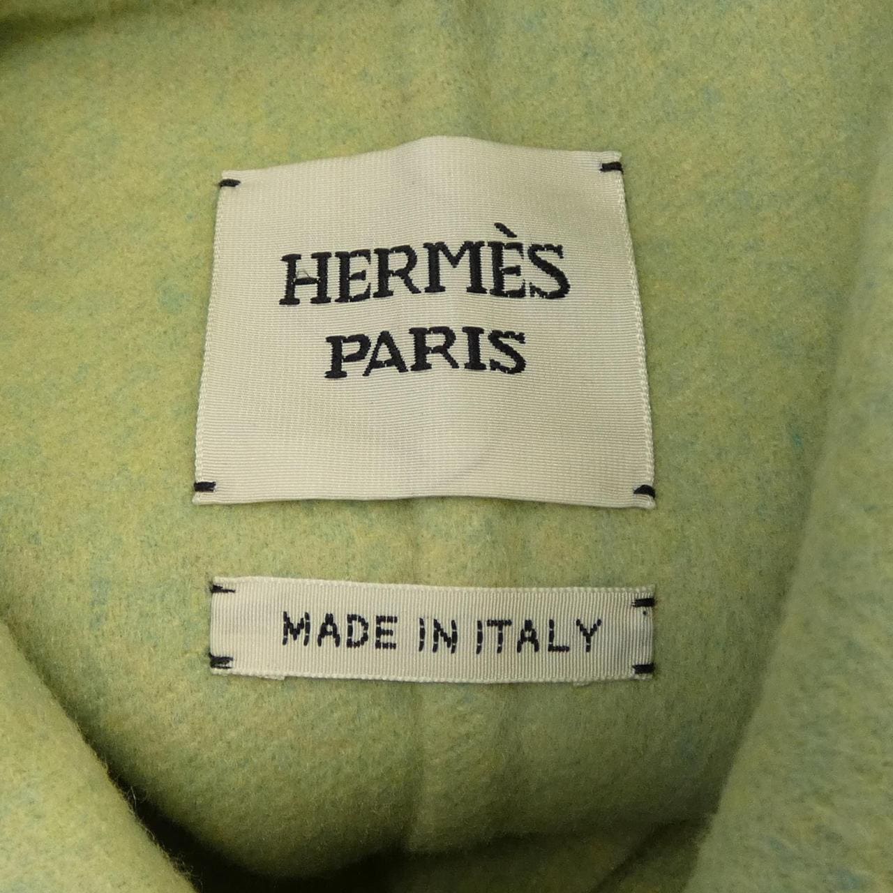 エルメス HERMES クルードセル ラムスキンボタン ダブルフェイス 4H0101DA ロングベスト