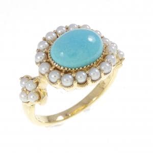 K18YG ターコイズ リング 2.1CT