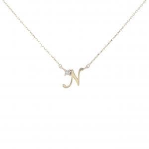 4゜C イニシャルN ダイヤモンド ネックレス