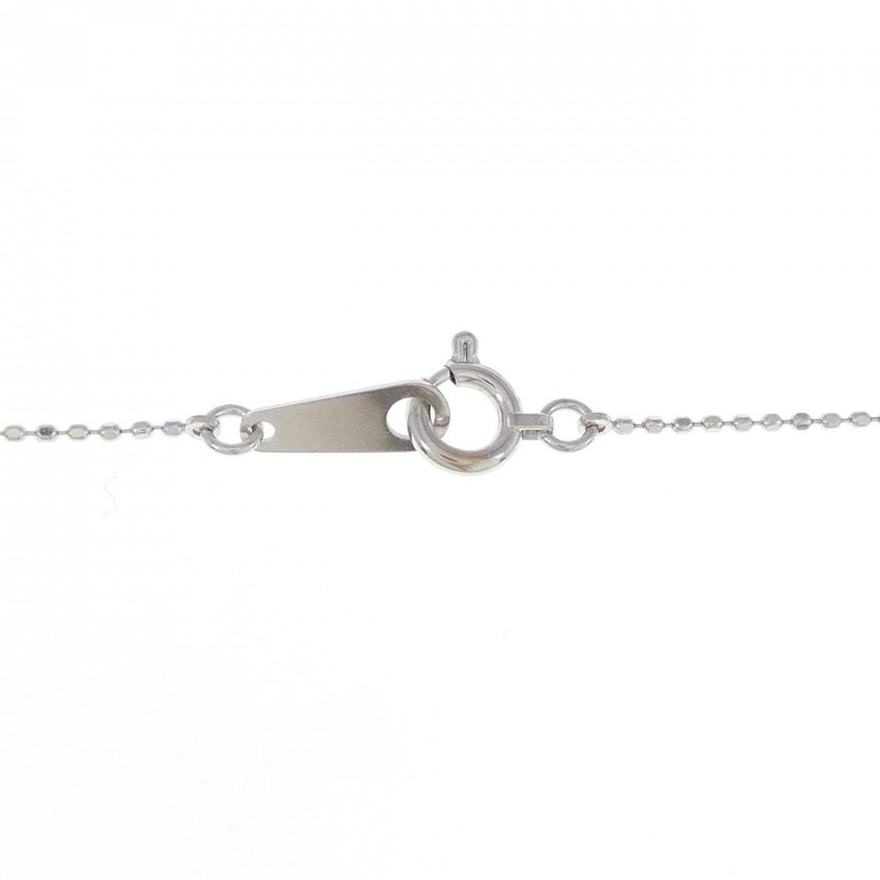 K18WG クロス ダイヤモンド ネックレス 0.10CT
