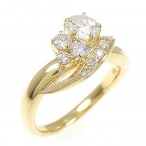 K18YG ダイヤモンド リング 0.430CT