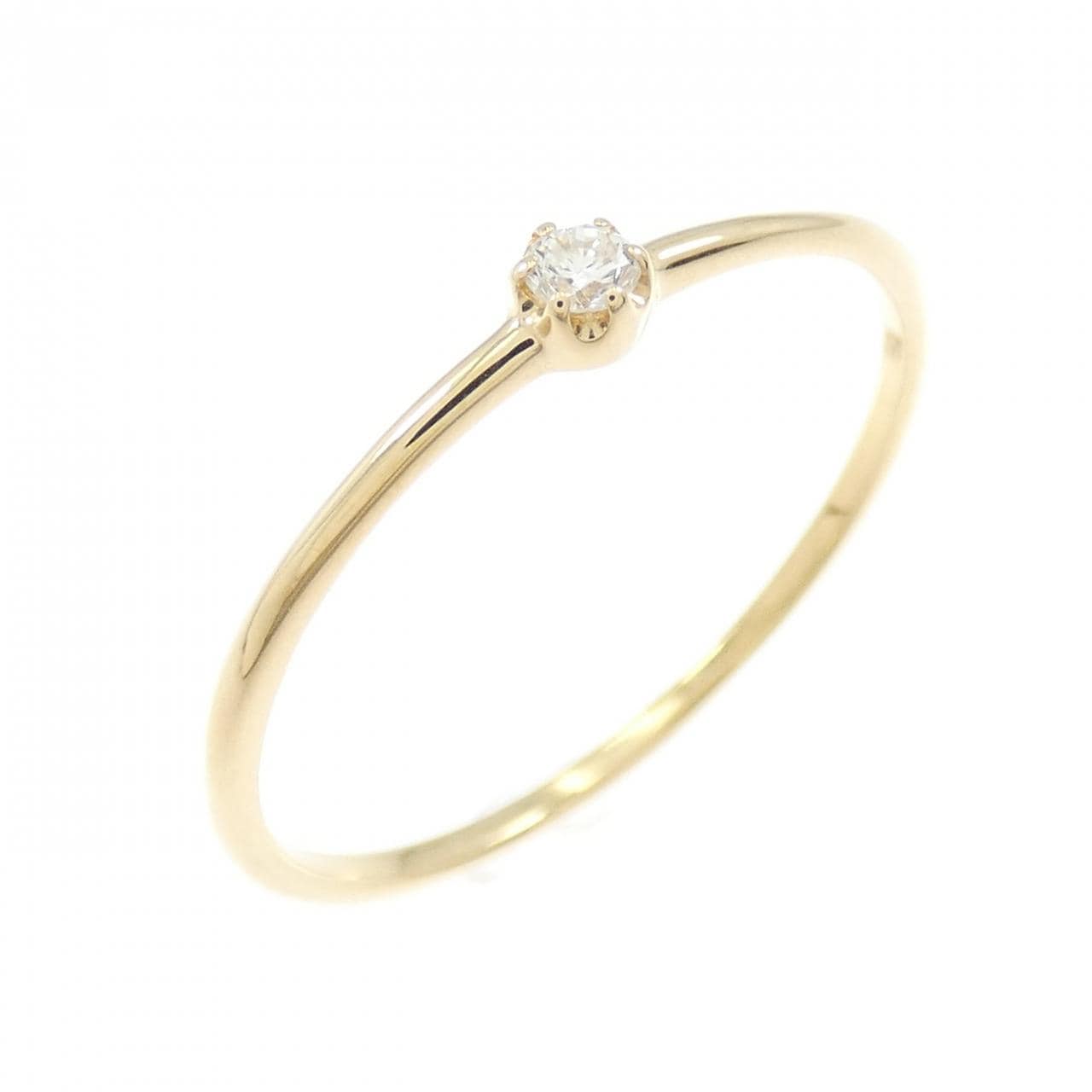 【リメイク】K18YG ダイヤモンド リング 0.03CT