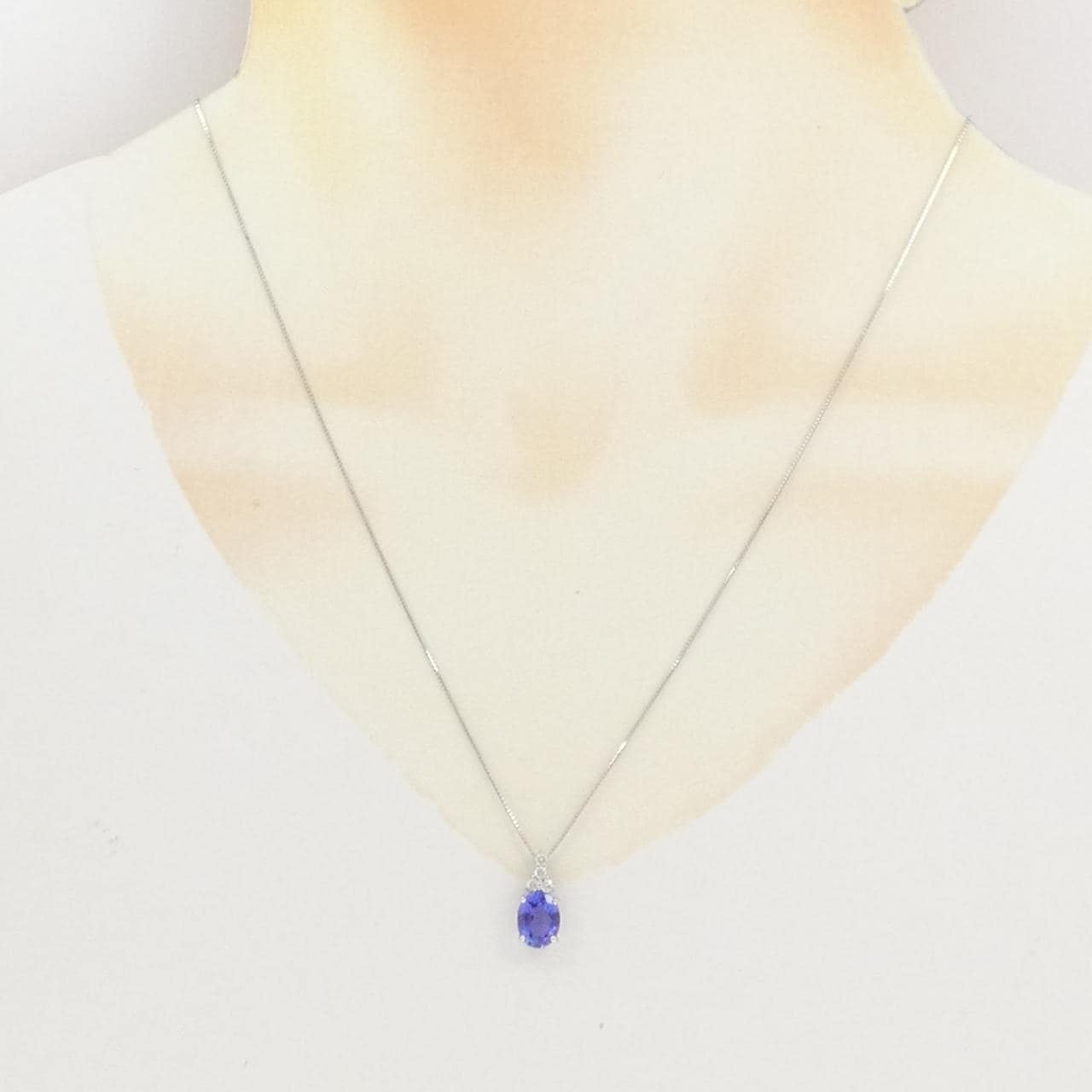 PT900/PT850 タンザナイト ネックレス 1.51CT