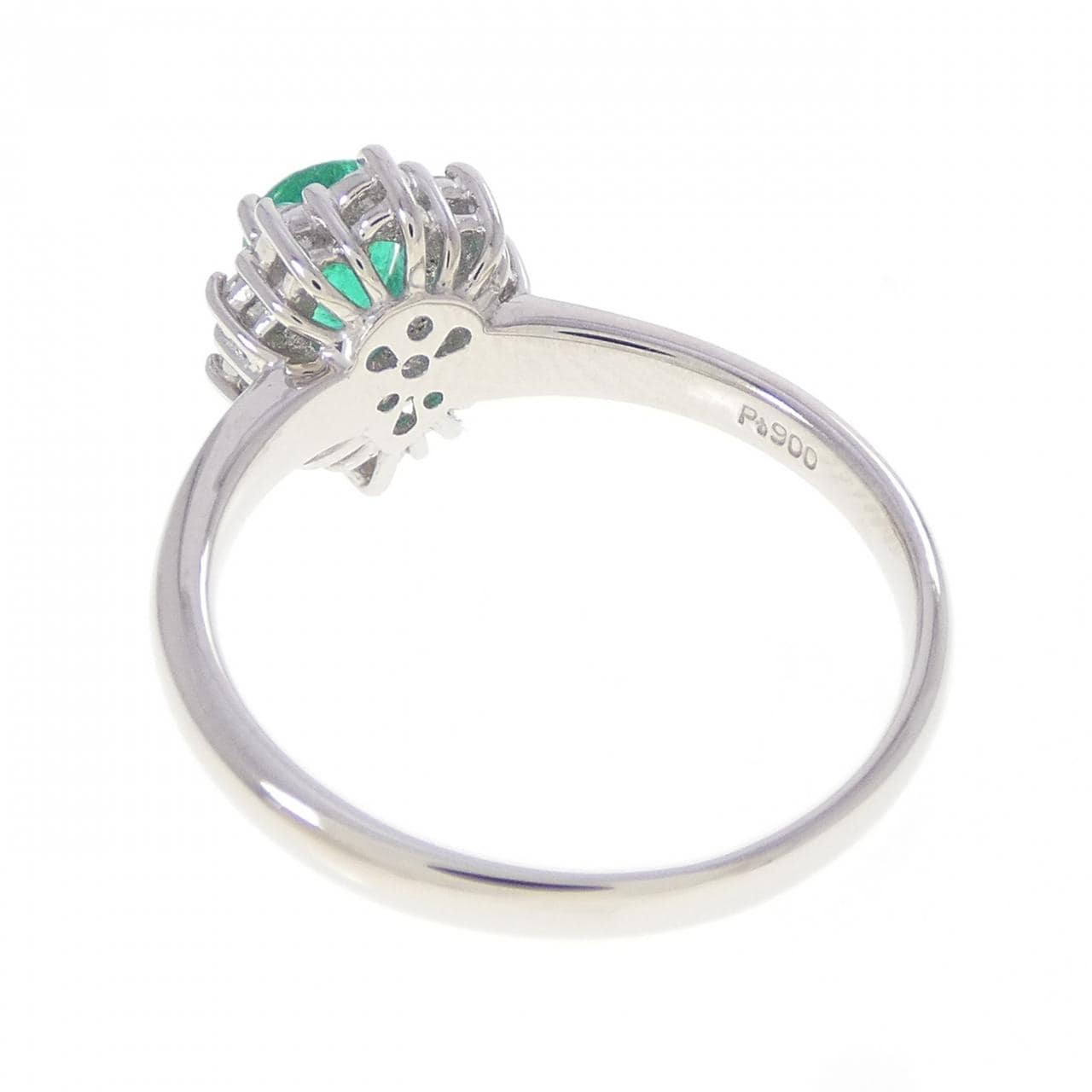 PT900 エメラルド リング 0.50CT