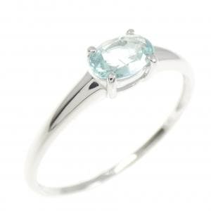 K18WG トルマリン リング 0.40CT