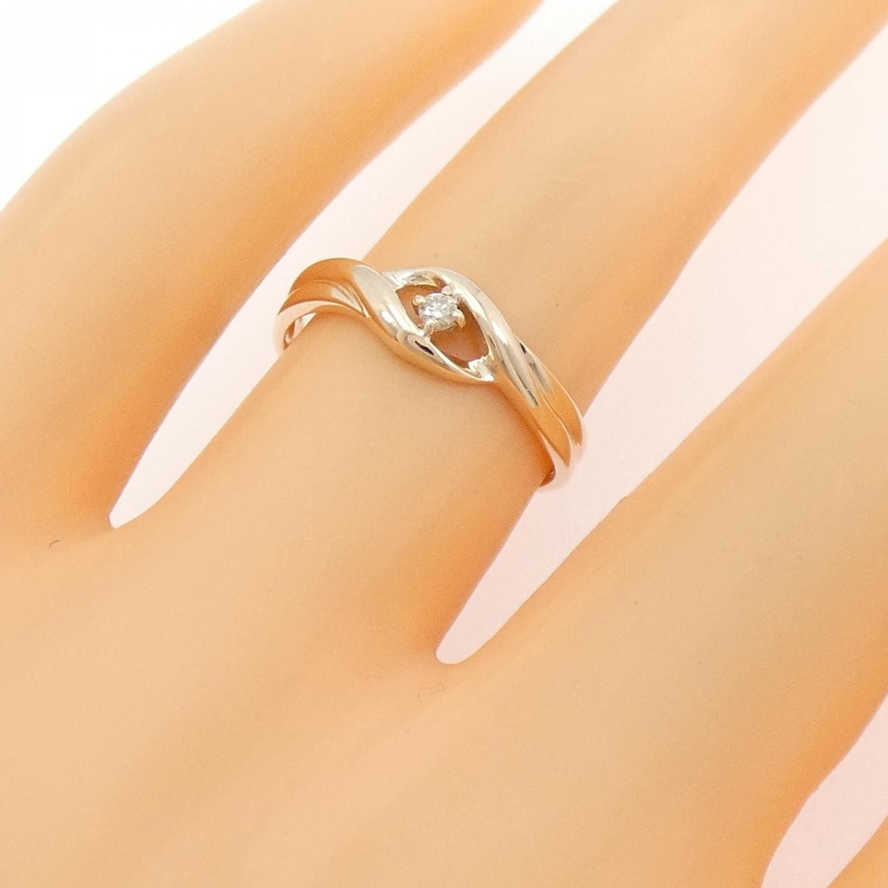 K10PG ダイヤモンド リング 0.03CT