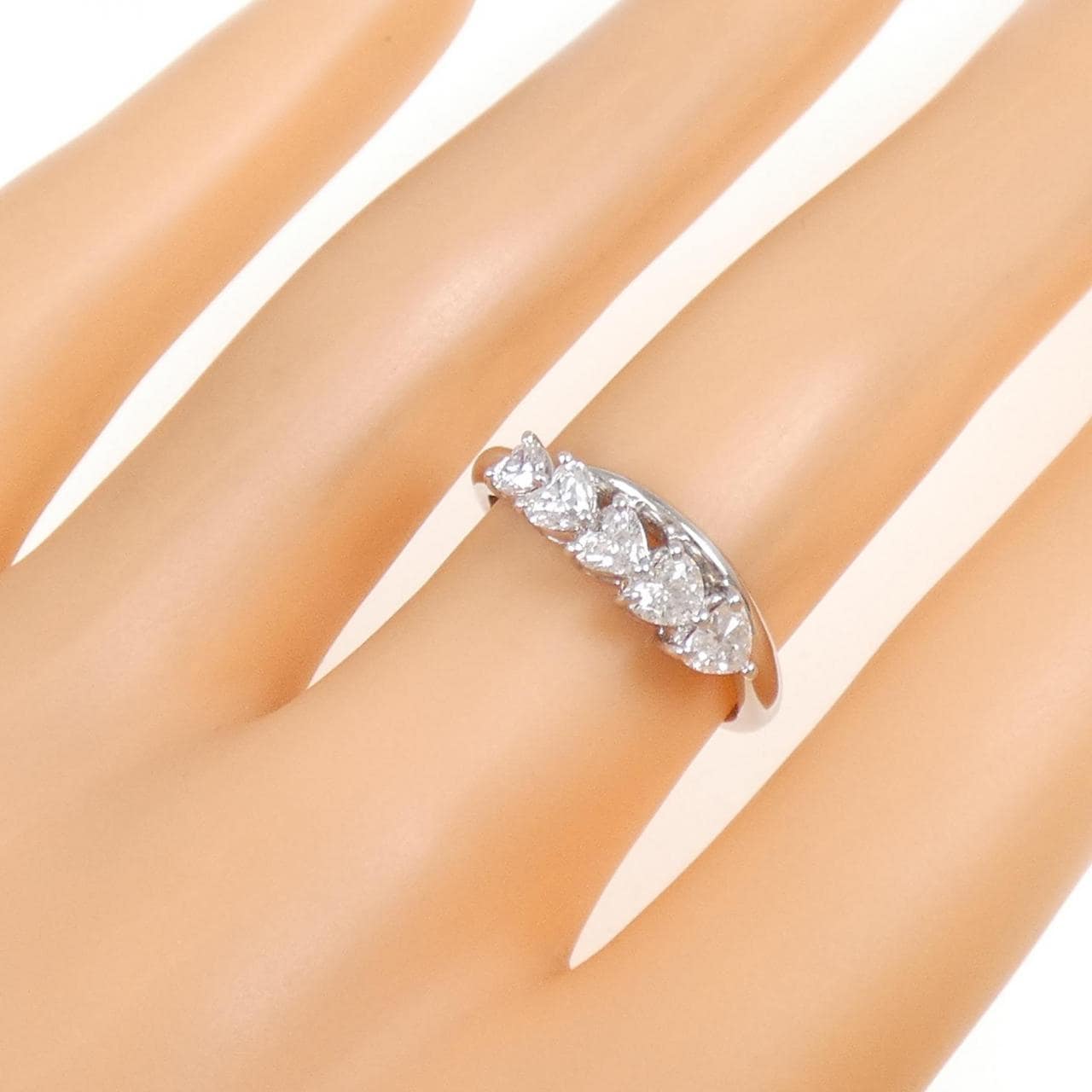 PT900 ハート ダイヤモンド リング 0.75CT