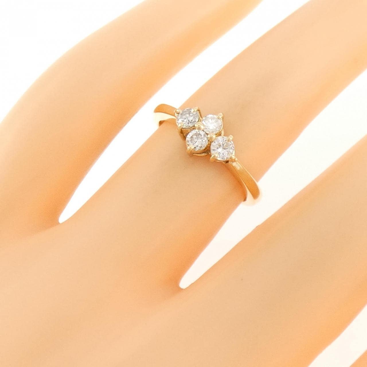 K18YG ダイヤモンド リング 0.31CT