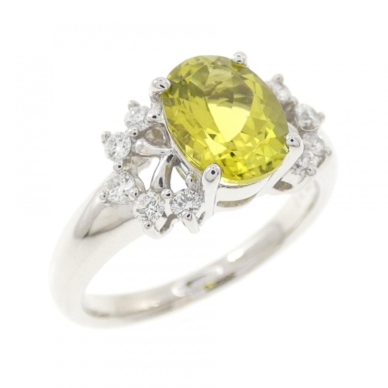 K18WG トルマリン リング 1.370CT