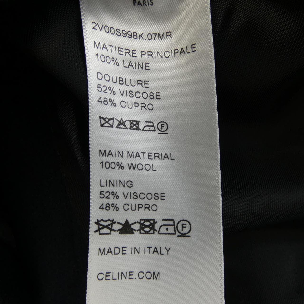 セリーヌ CELINE ミリタリースペンサージャケット 2V00S998K ジャケット