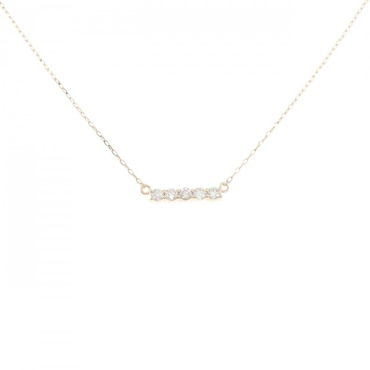 K10YG ダイヤモンド ネックレス 0.08CT