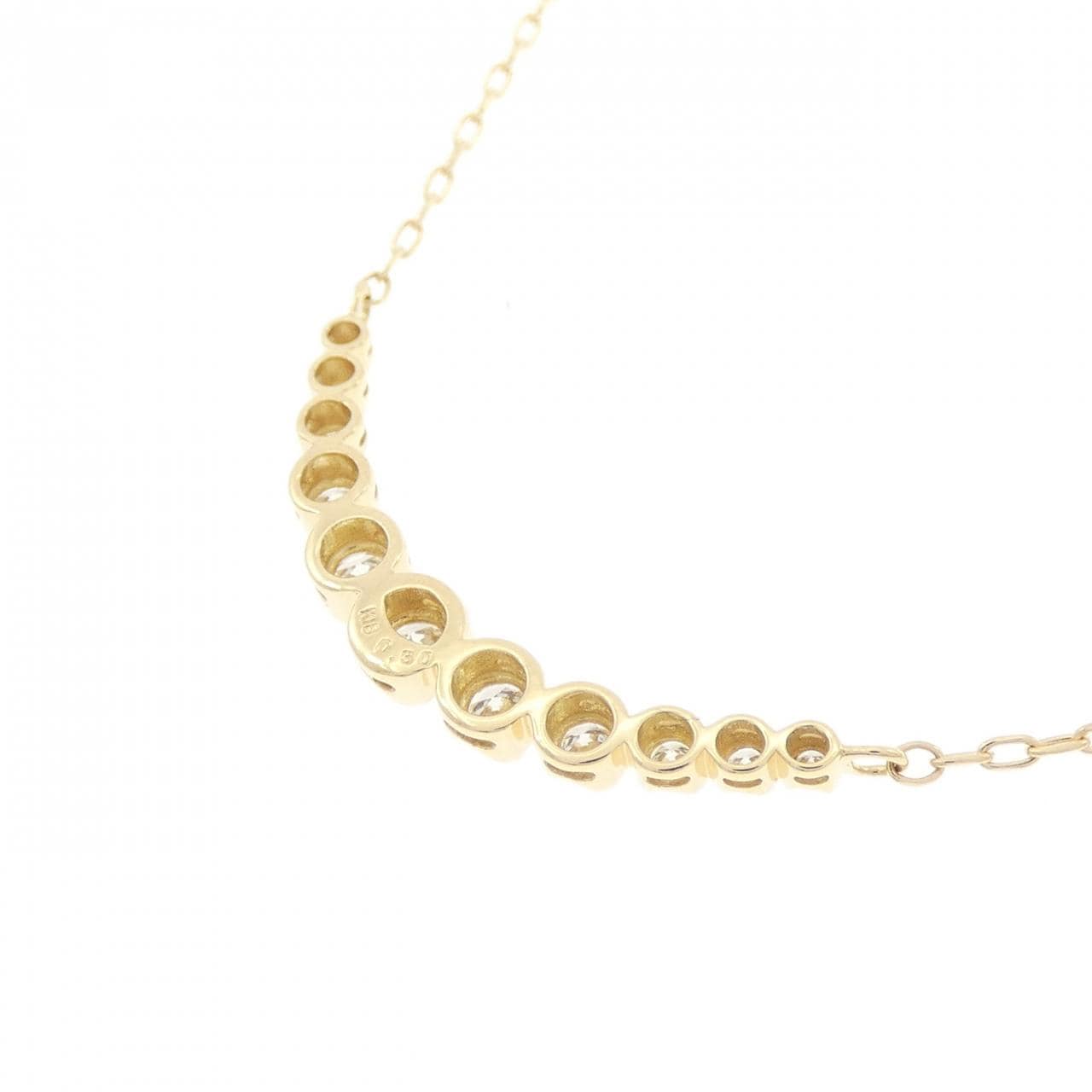 K18YG ダイヤモンド ネックレス 0.30CT