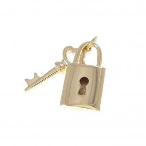 K18YG キー×カデナ ペンダント