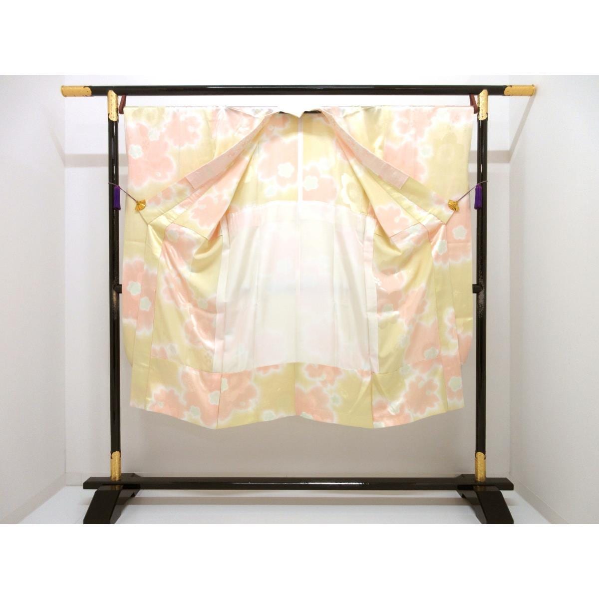 長襦袢　振袖　友禅加工ボカシ染