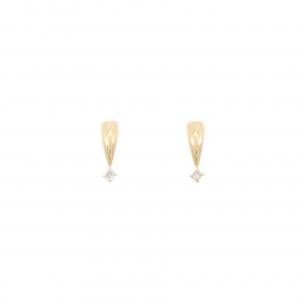 K18YG ダイヤモンド ピアス 0.04CT