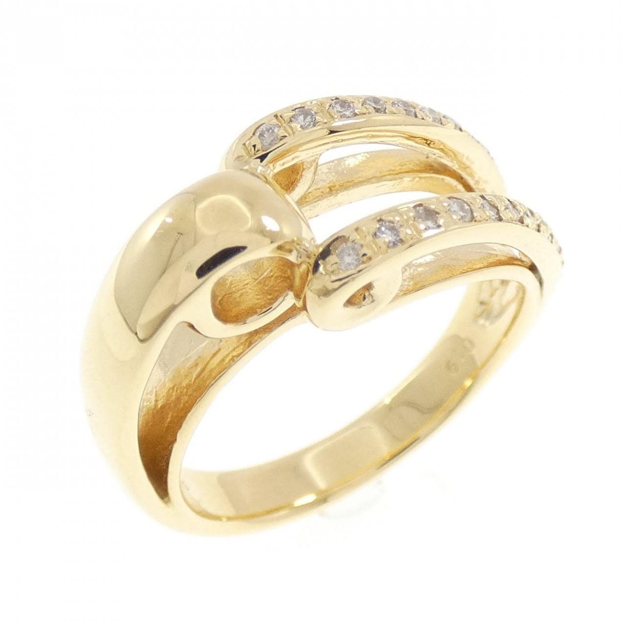 K18YG ダイヤモンド リング 0.19CT