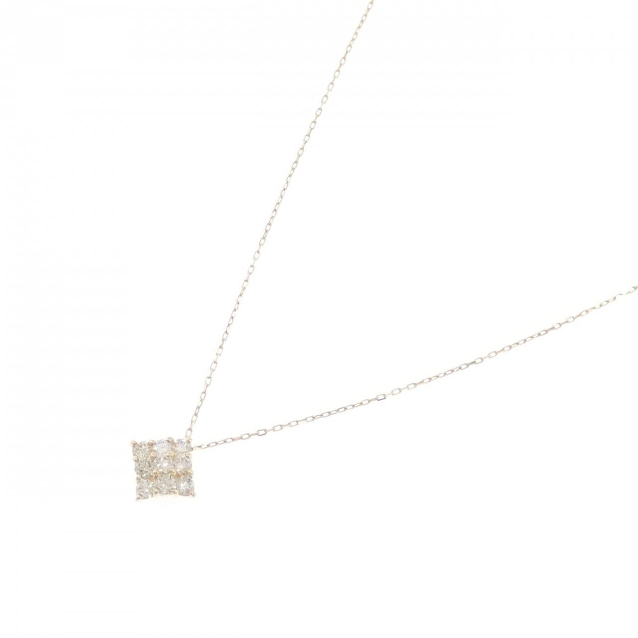 【新品】K10YG ダイヤモンド ネックレス 0.20CT