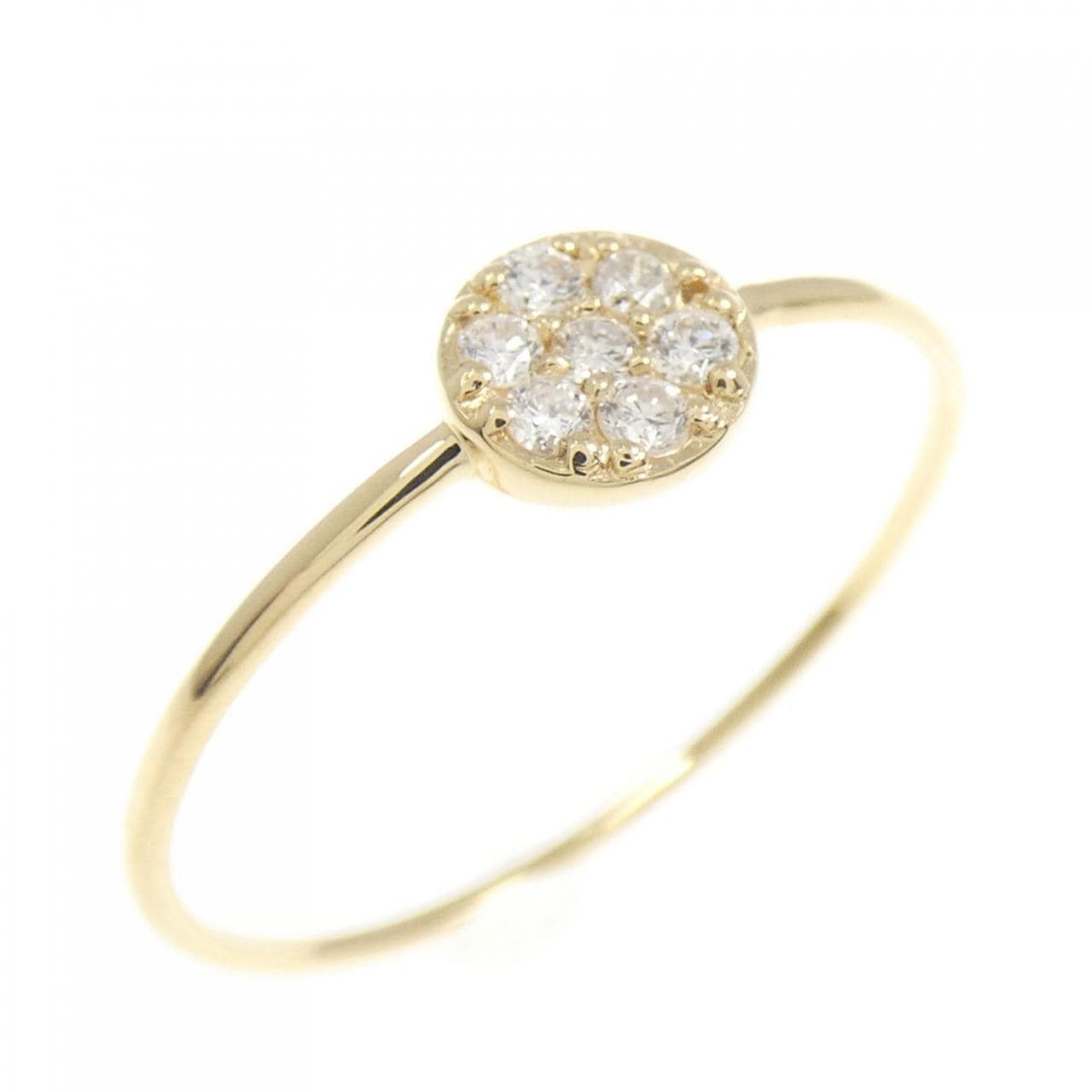 【リメイク】K18YG ダイヤモンド リング 0.10CT