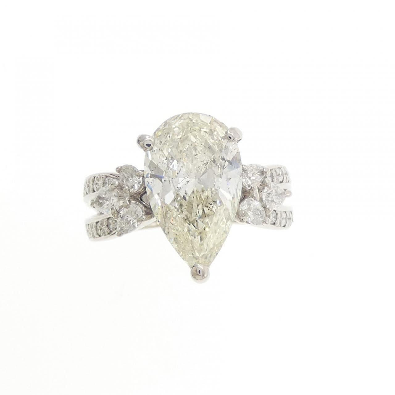 PT900 ダイヤモンド リング 3.119CT M I1 ペアシェイプ